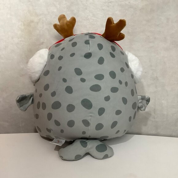 Squishmallows Odile the Seal Plush Toy Antler Earmuff Holiday Stuffed Animal 13" - Picture 3 of 6